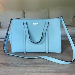 Kate Spade Blue Shoulder Bag with Minimalist Design